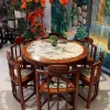 BỘ BÀN GHẾ THU GỌN GỖ CẨM MẶT ĐÁ CẨM THẠCH