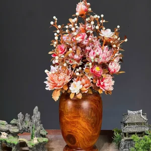 BÌNH HOA HỒNG CẮM TỨ DIỆN C55N26S26 - Ảnh 2