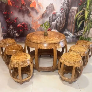 BỘ BÀN ĐÔN GỖ NU NGỌC NGHIẾN ĐẲNG CẤP KHÔNG GIAN SỐNG - Ảnh 3