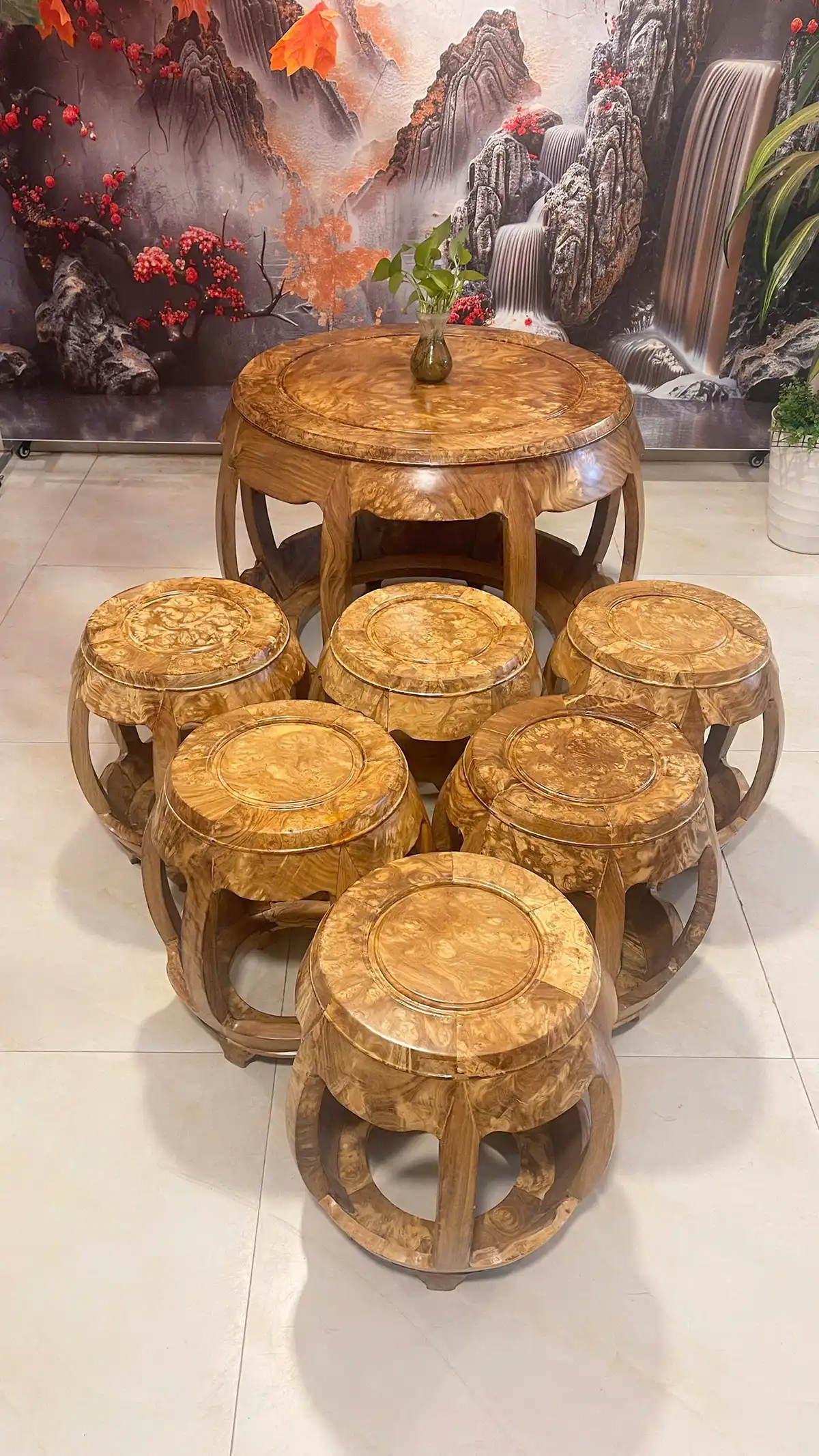 BỘ BÀN ĐÔN GỖ NU NGỌC NGHIẾN ĐẲNG CẤP KHÔNG GIAN SỐNG - Ảnh 4