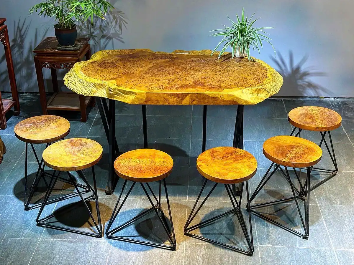 BỘ BÀN GHẾ DECO THƯ GIÃN GỖ NU NGỌC AM QUÝ HIẾM