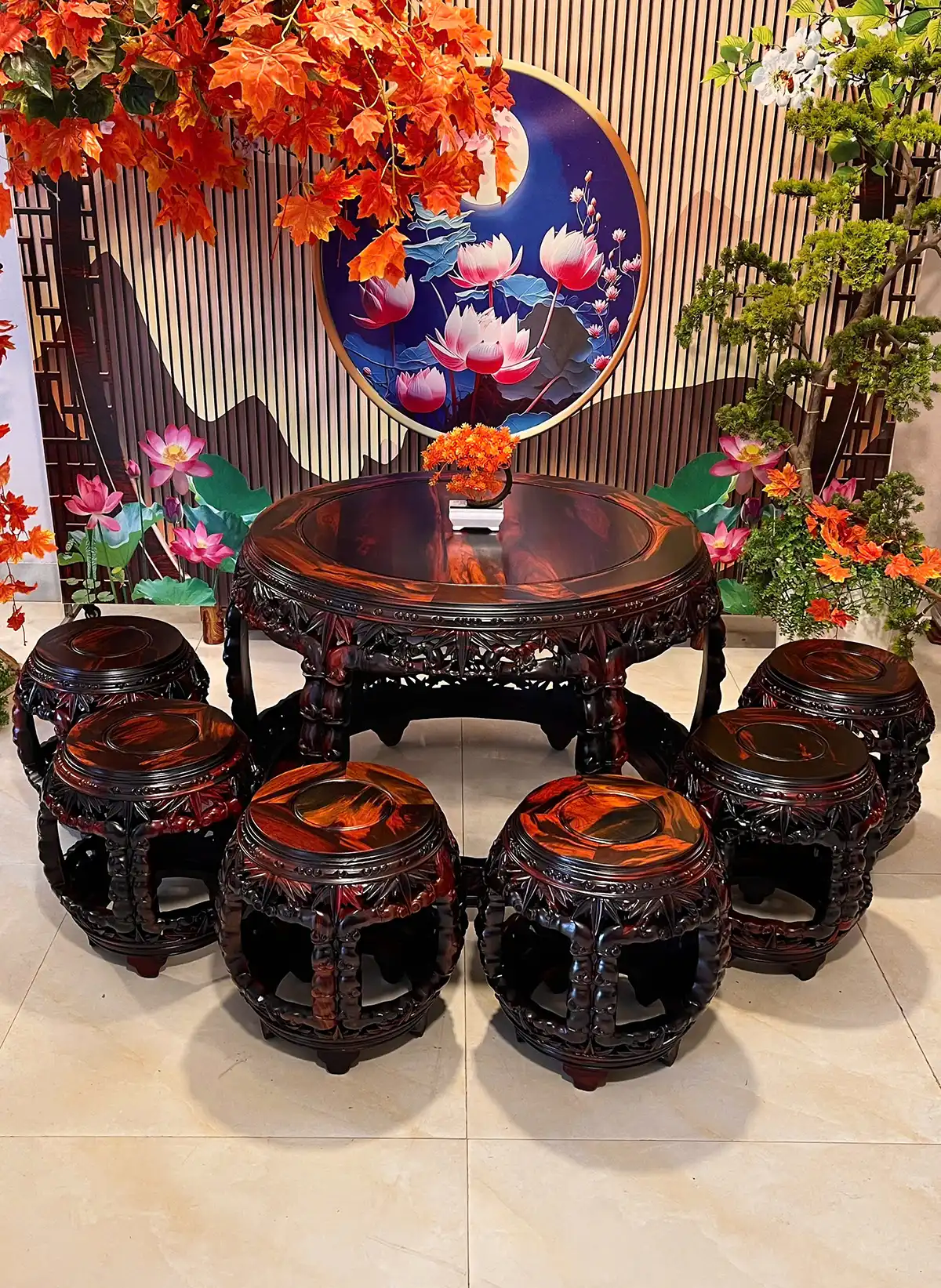 BỘ BÀN GHẾ GỖ TRẮC - ĐẲNG CẤP KHÔNG GIAN SỐNG