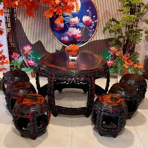 BỘ BÀN GHẾ GỖ TRẮC - ĐẲNG CẤP KHÔNG GIAN SỐNG - Ảnh 3
