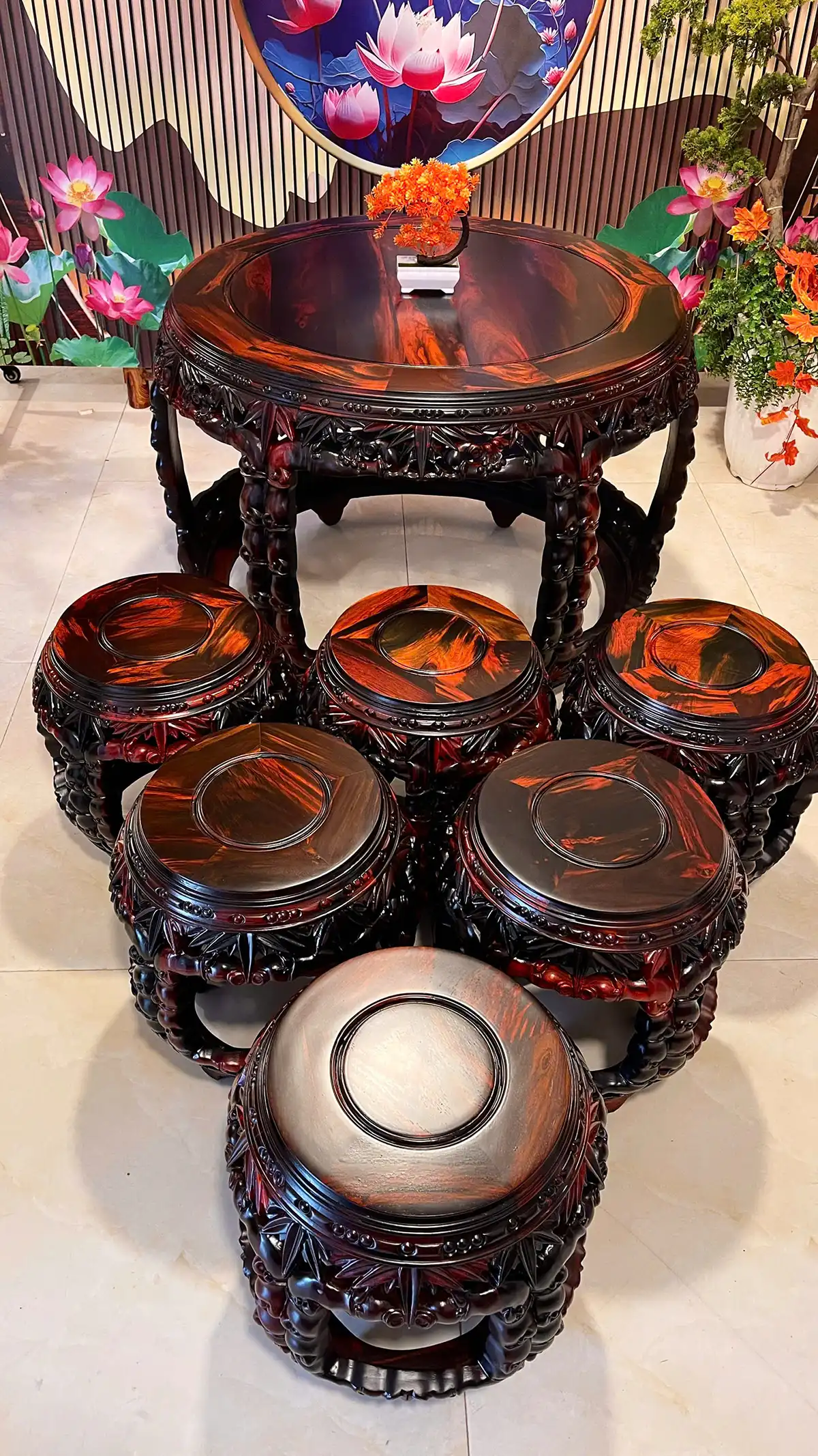 BỘ BÀN GHẾ GỖ TRẮC - ĐẲNG CẤP KHÔNG GIAN SỐNG - Ảnh 4