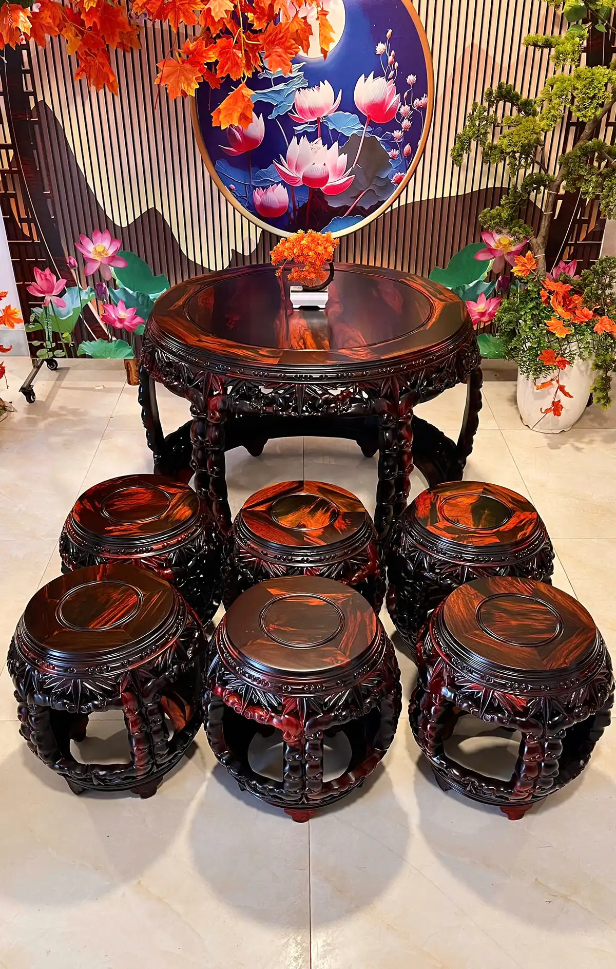 BỘ BÀN GHẾ GỖ TRẮC - ĐẲNG CẤP KHÔNG GIAN SỐNG - Ảnh 5