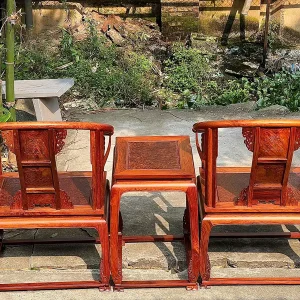 Alternative view of BỘ GHÊ MINH ĐẾ GỖ NU NGỌC AM