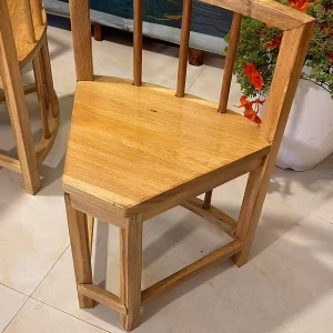 BỘ GHẾ THU GỌN GỖ LIM TỰ NHIÊN - Ảnh 4