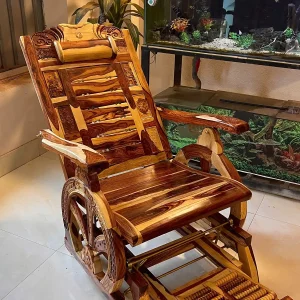 GHẾ ĐU ĐƯA GỖ CẨM VÂN GỖ ĐỘT BIẾN - Ảnh 3