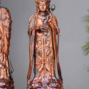TAM THẾ PHẬT GỖ TRẮC ĐỎ ĐEN N72C68S25 - Ảnh 7